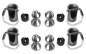 Preview: 3-Way Tilting Bearings 80 mm complete-set with welding ball & security bolt - three-way tipper