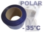 Preview: 200 x 2 mm Weich-PVC - 25 Meter 25m Rolle polar bläulich-transparent  z.B. f.  Lamellen Vorhang