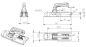 Preview: Zugkugelkupplung Anhänger 800 Kg 60 mm vierkant Zugmaul Kupplungsklaue mit Sicherungsschloß