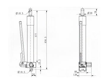 Hydraulic pump, manual tipper pump - VHL 2022 - hydraulic cylinders for car trailers car transporters etc.