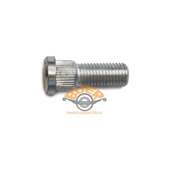 5x wheel bolts with corrugated collar Corrugated bolts M12 x 1.5 / 14.7 mm, 24/40 mm galvanized