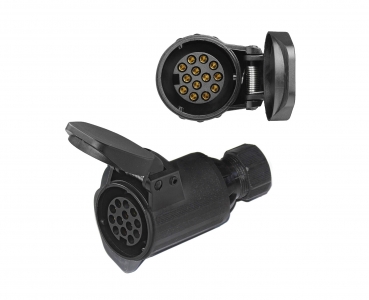 Trailer socket 13-pin 12V plastic coupling socket plug car lighting