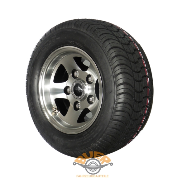 195/50-B10 Alu Komplettrad LM Rad 10 Zoll Kenda 18x8.0-10 Felge 6x10 LK 5x112 - Pkw Anhänger