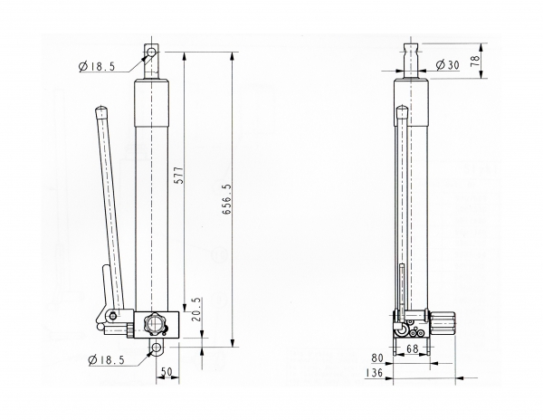 Buer KG-Shop - Hydraulischer Pumpenzylinder Kippzylinder Tip